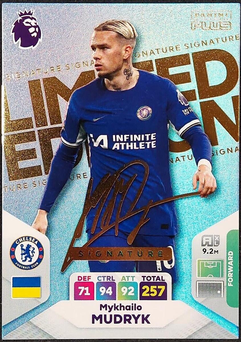 Trading Cards - MYKHALLO MUDRYK - PANINI English Premier League PLUS ...